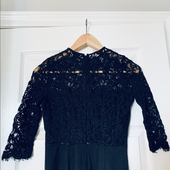 Black BB Dakota dress with lace detail - Picture 6 of 6